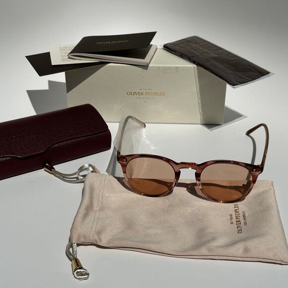 Oliver Peoples O'Malley Limited Edition 18K Gold P. Sunglasses OV5183 45-22-145 - Picture 3 of 17